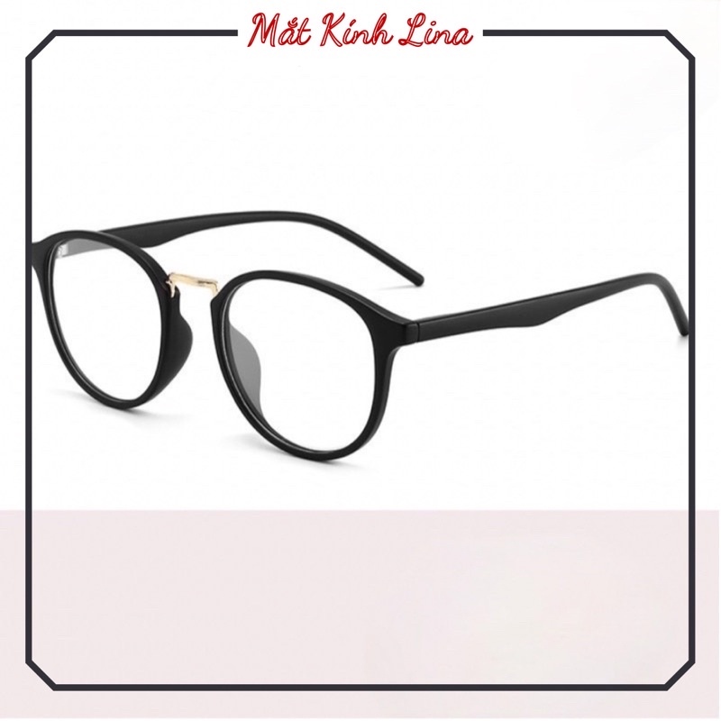 Gọng kính tròn nam nữ chất liệu nhựa dẻo phụ kiện thời trang Linaeyewear 209 nhiều màu - Lắp tròng cận theo yêu cầu