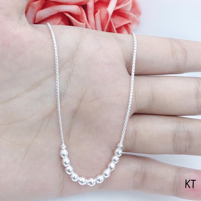 DÂY CHUYỀN BI BẠC CHO BÉ