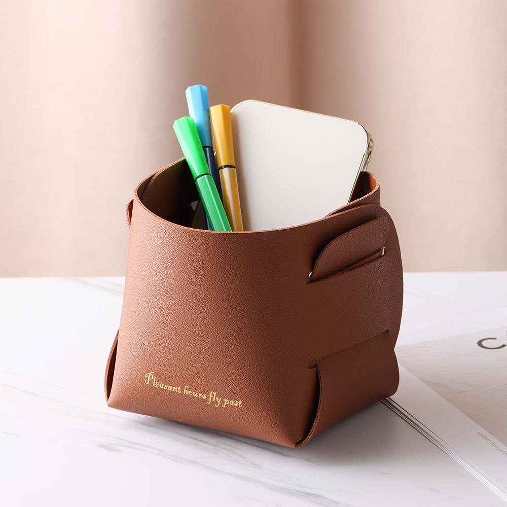 Hộp Đựng Đồ Trang Điểm Để Bàn Bằng Da PU MIHAN1