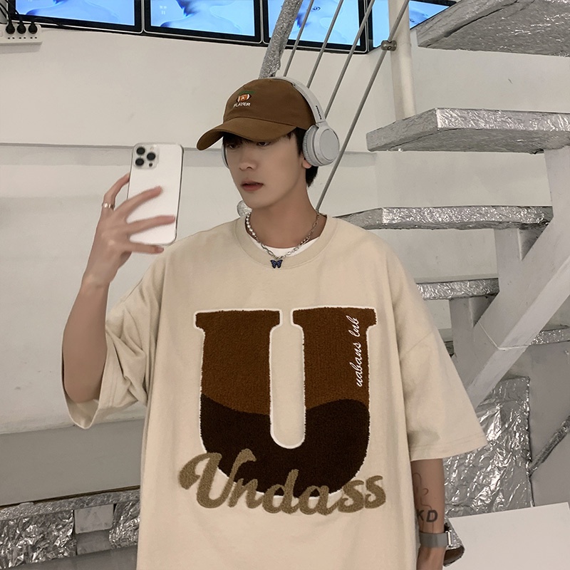 Áo Thun Cotton Tay Ngắn Dáng Rộng Thời Trang Mùa Hè Hàng Mới Phong Cách Hong Kong Dành Cho Nam 2022