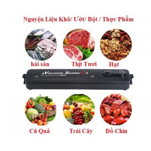 Máy hút chân không thực phẩm kèm hàn miệng túi, máy hút chân không mini Vacuum Sealer