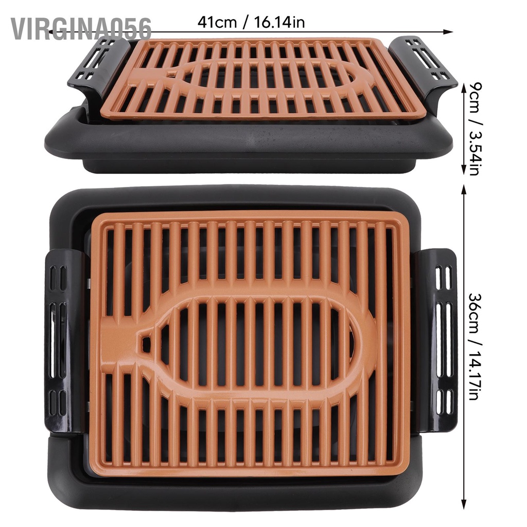 Có thể bán buôn Khay Nướng Bánh Pancake Bằng Đồng 5 Chế Độ Không Khói Chống Dính Có Thể Tháo Rời virgina056 Hàng giao ngay