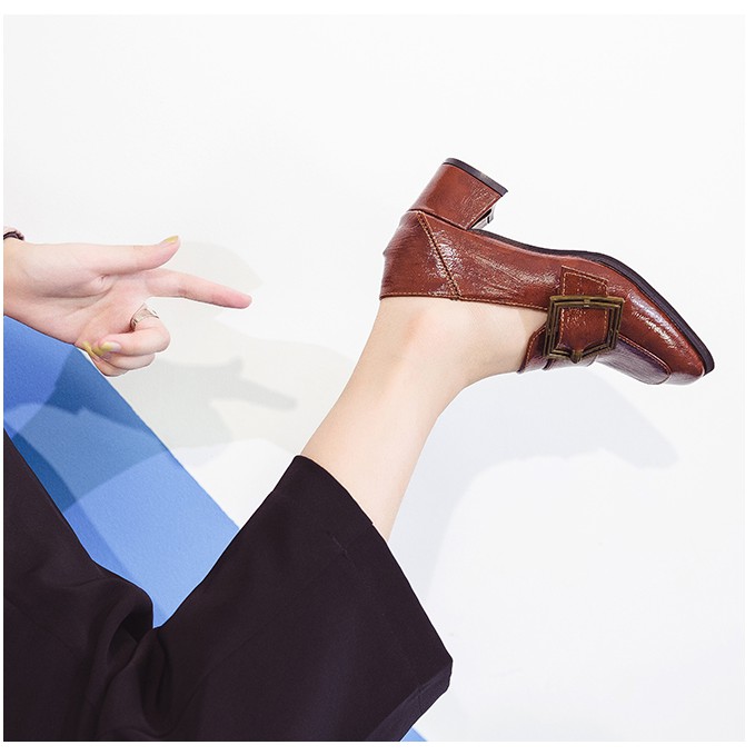 Giày da cao gót 4.5cm [VIDEO +ẢNH THẬT] | BigBuy360 - bigbuy360.vn