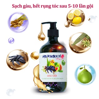Dầu gội cao bồ kết Mokuren Ngăn Ngừa Rụng Tóc, Phục Hồi Tóc Hư Tổn, Sạch Gàu - Kết Hợp với tinh dầu bưởi Ấn Độ