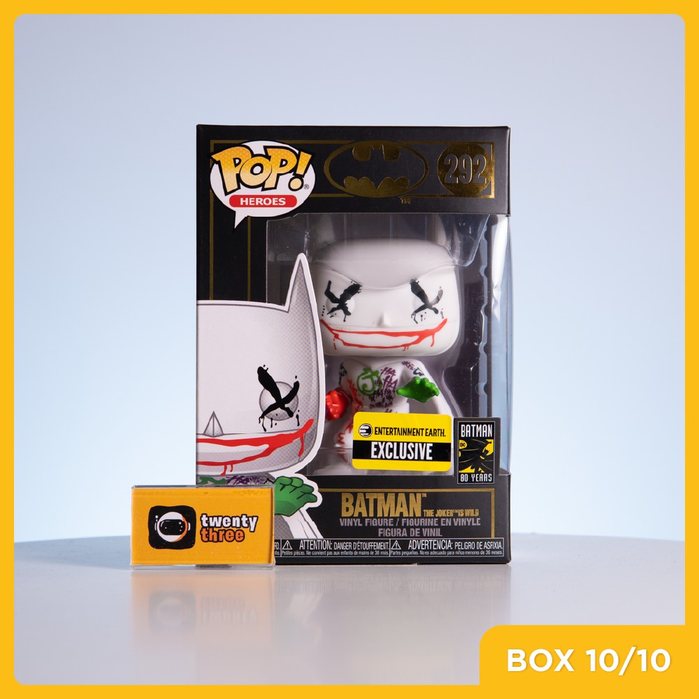 Mô hình đồ chơi Funko Pop • Jokers Wild Batman 292 • Batman 80th (EE Exclusive)