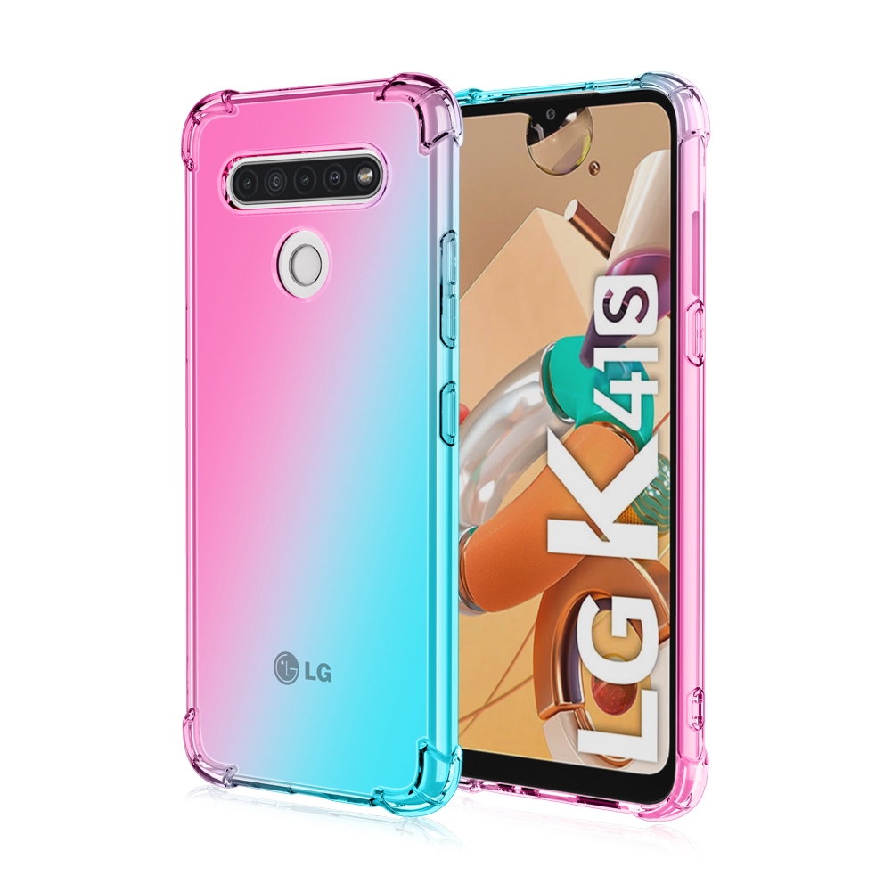 Bao Da Điện Thoại Màu gradient Cho lg k41s v60 thinq k61 k51 q51 stylo 5 6 k50 q60 k51s Ốp