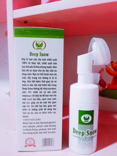 sửa rửa mặt Deep snow