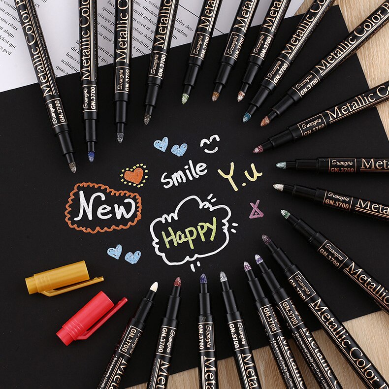 Set 12/ 20 bút lông màu ánh kim dùng để vẽ tranh