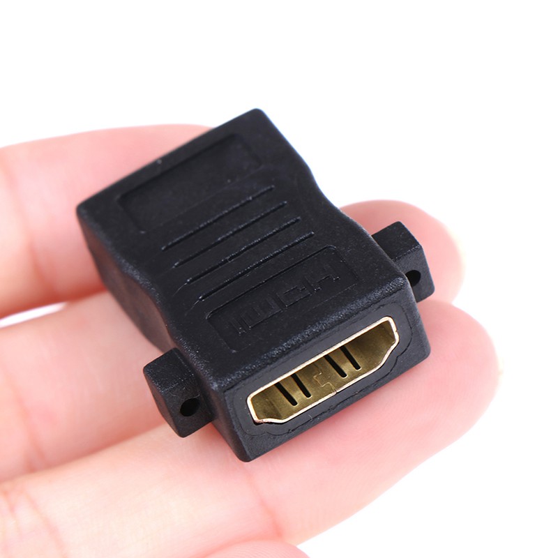 [bigapple]HDMI Female to Female Panel Mount Extension Coupler Adapter Connector adore