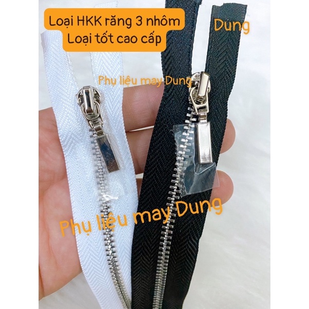 Dây kéo răng 3 loại HKK tốt giá 1 lố 12 sợi