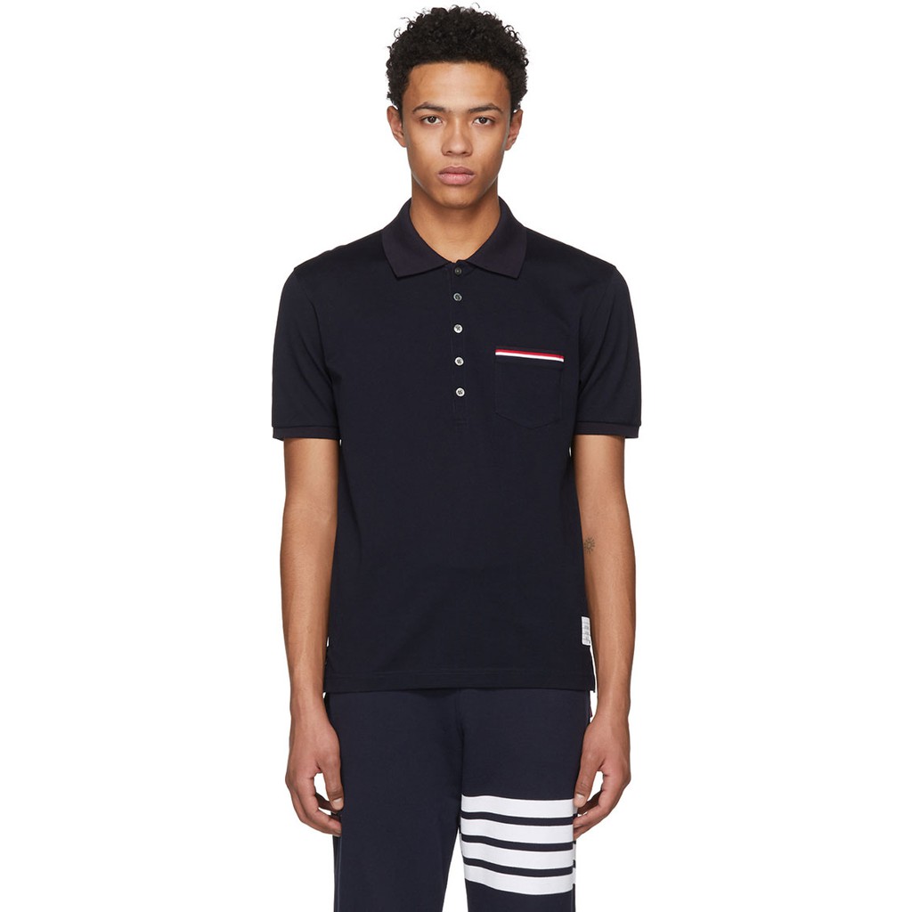 Áo Phông Polo Thom Browne Có Túi