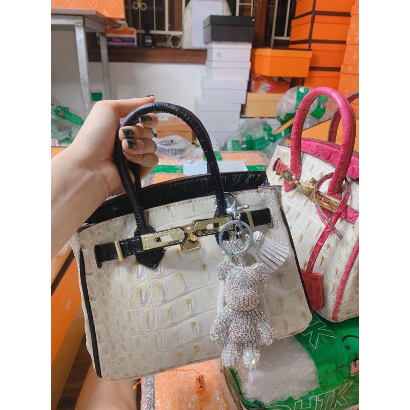 Gấu đá đeo túi HM chính hãng size 5cm