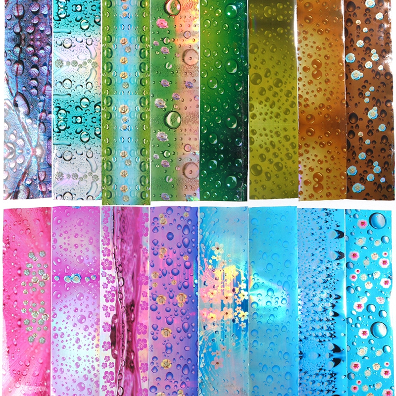 [Hàng mới về] Bộ 16 miếng dán trang trí móng nghệ thuật màu lập thể