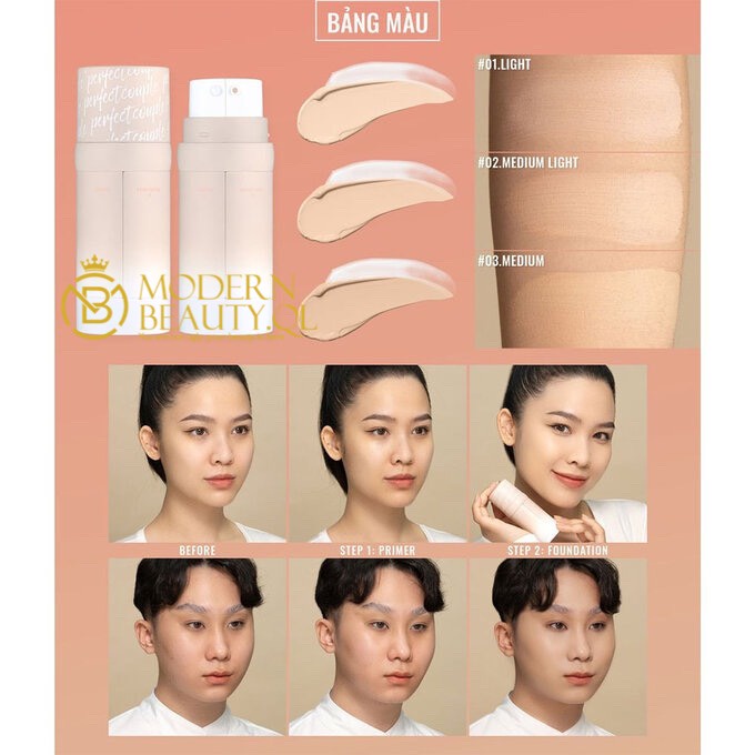 CHÍNH HÃNG: Kem Nền Chống nắng 30+ Lemonade Kết Hợp 2 Trong 1 kem lót & kem nền tạo lớp nền căn bóng, che phủ tốt 30g