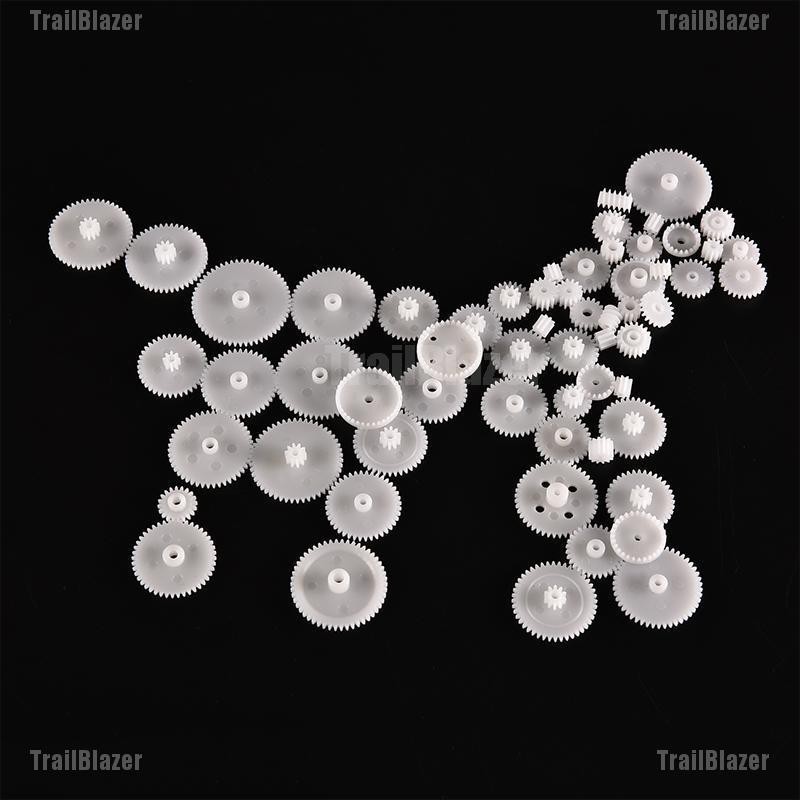 Bộ 58 Bánh Răng Nhựa M0.5 Cho Động Cơ Robot Trực Thăng Điều Khiển Từ Xa DIY