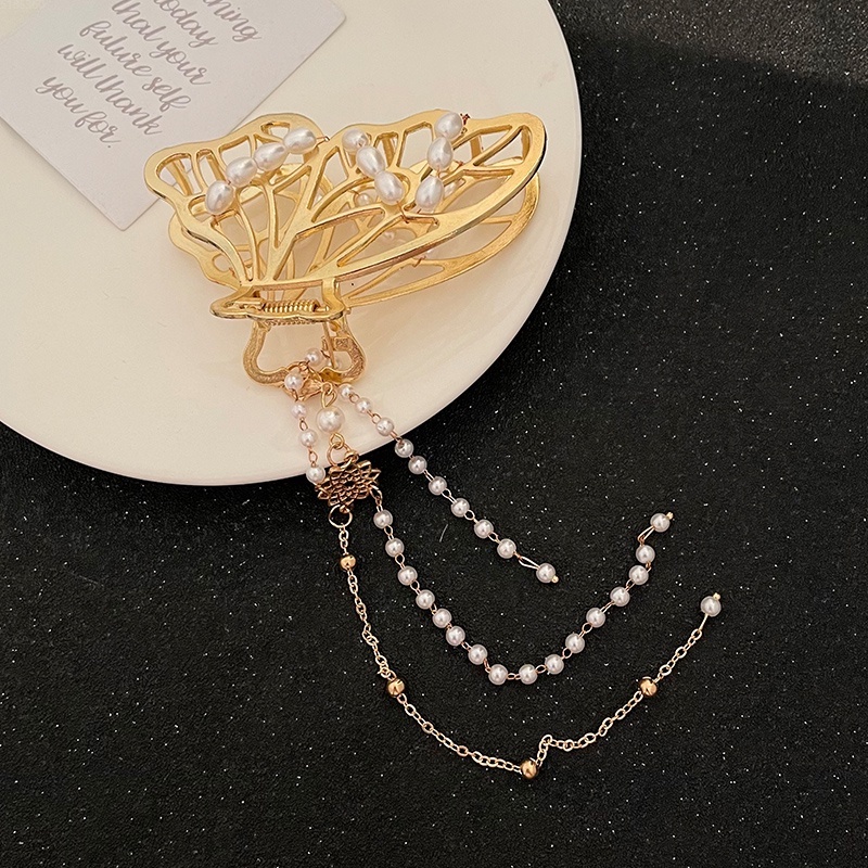 Kẹp Tóc Hình Bướm Bằng Kim Loại Thanh Lịch