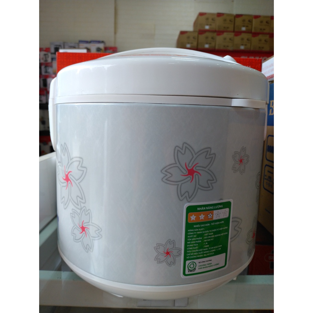 Nồi cơm 1.2L Hiệp Hưng HH105, bảo hành 12 tháng, công suất 500W