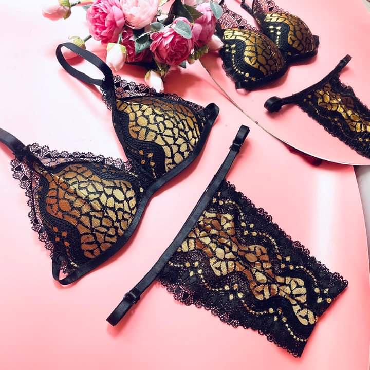 Đồ lót nữ sexy da beo hàng thiết kế bằng chất liệu ren cao cấp số lượng giới hạn
