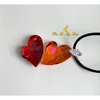 Bông tai pha lê Swarovski DEVOTED 2 U HEART tim 17mm