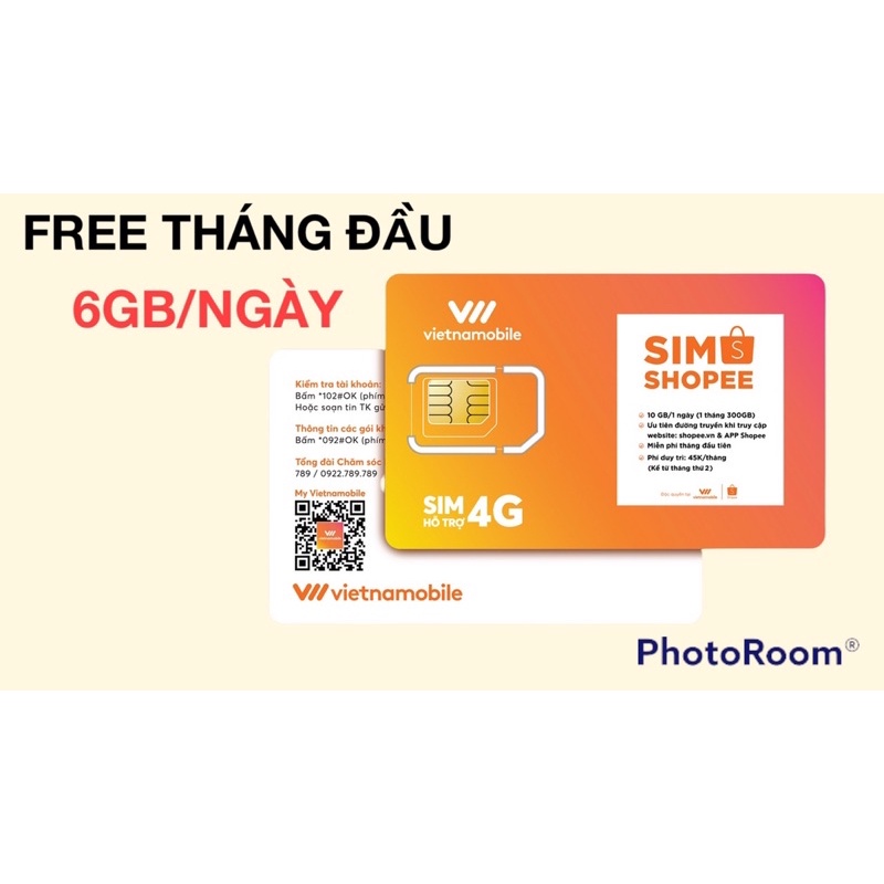 Shope Sim ☀️ Free 4G Tháng Đầu ☀️ 6Gb Ngày Thoả Mãn Đam Mê Shopping