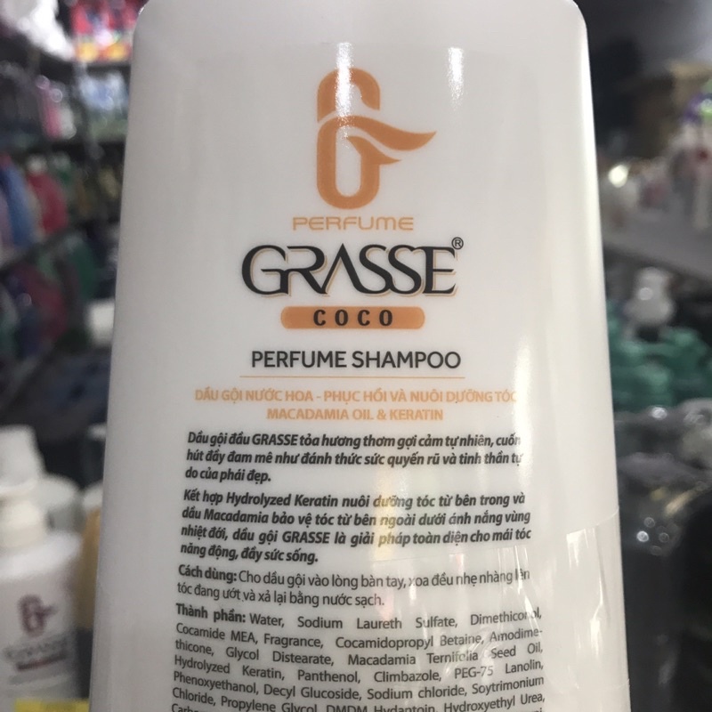 Dầu Gội Nước Hoa Phục Hồi Và Nuôi Dưỡng Tóc Grasse 620ml(có tặng)