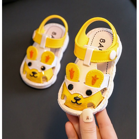 GIÀY SANDAL TẬP ĐI CAO SU DẺO SIÊU MỀM CHO BÉ ( baby)