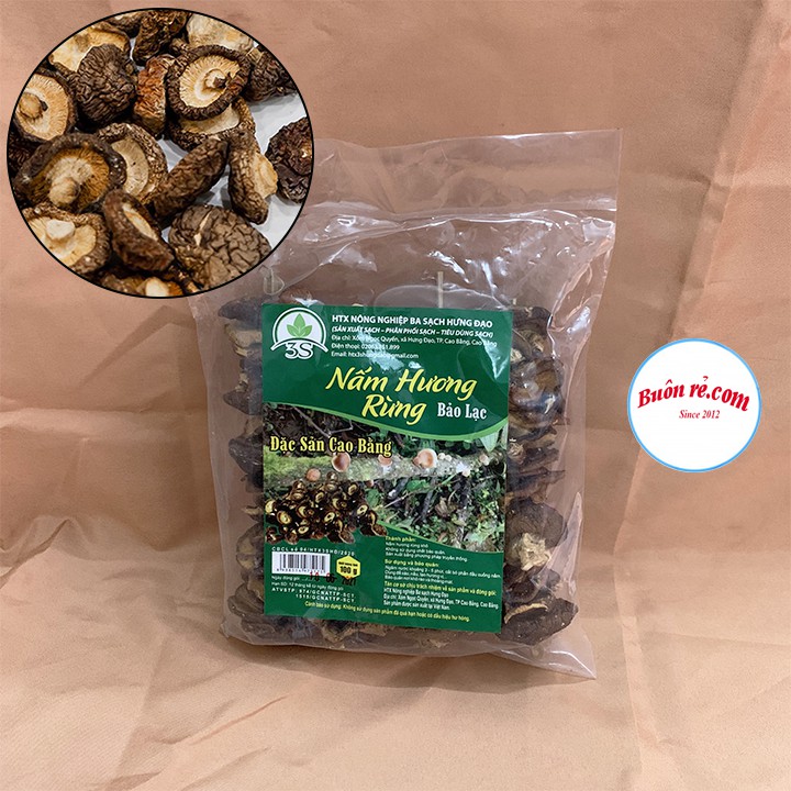 Nấm Hương Rừng Cao bằng_200gr ( nông sản sạch AThai) vị ngon đặc trưng - br 00021