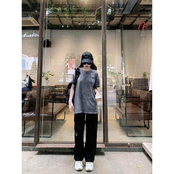 Áo loang chữ ngực logo tay HT12