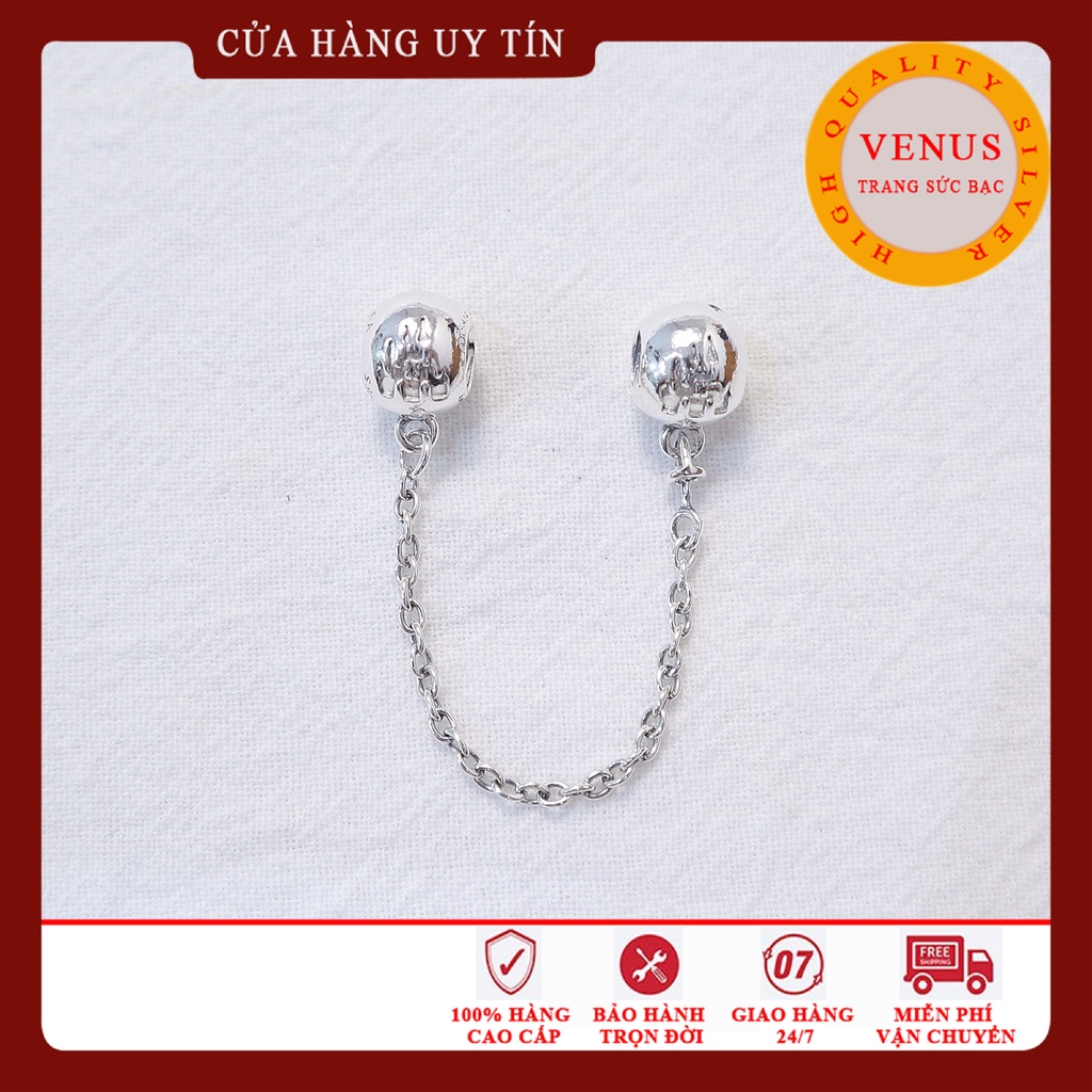 [Charm bạc 925 cao cấp] Charm xích lâu đài- Mã sản phẩm VENUSXLD