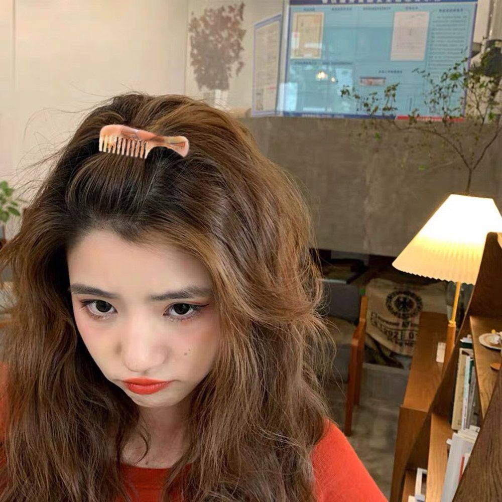 (Hàng Mới Về) Kẹp Tóc Hình Chiếc Lược Nhiều Màu Sắc Thời Trang Cho Nữ