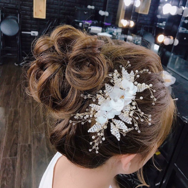 [Mã SKAMCLU8 giảm 10% cho đơn từ 100K] CÀI LÁ TRẮNG XINH (mẫu cài HC065)