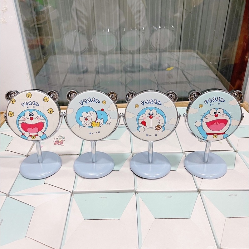 Gương để bàn mini hoạ tiết hoạt hình dễ thương để bàn học, bàn làm việc, bỏ túi đi du lịch
