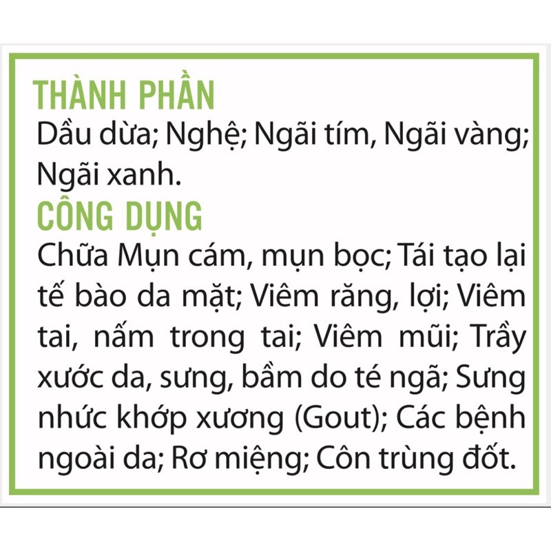 DẦU NGÃI THẦN DƯỢC BỆNH NGOÀI DA | BigBuy360 - bigbuy360.vn