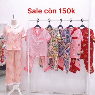 Đồ ngủ vải Gấm quần dài ( 40-58kg )