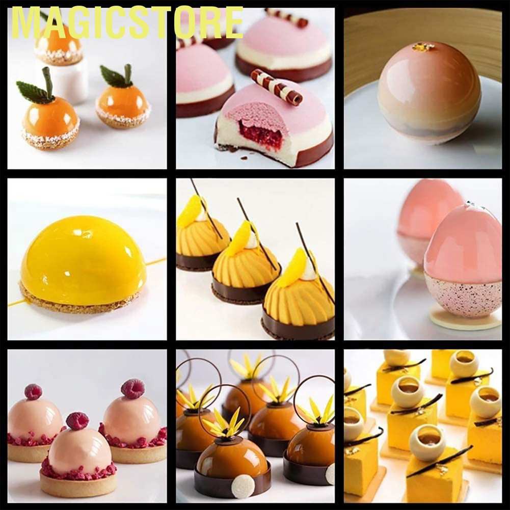 Set 2 Khuôn Silicone Làm Bánh 6 Ô 19.5x13.3cm