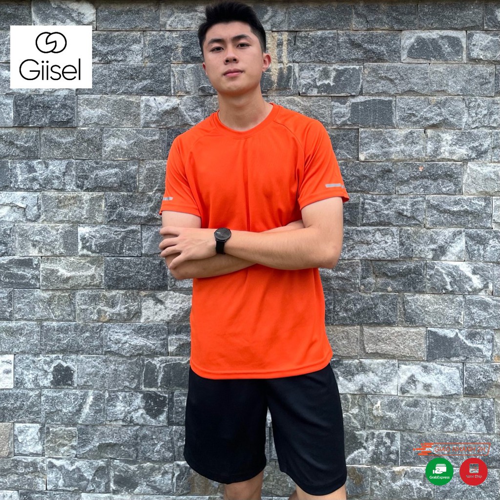 Bộ quần áo thể thao mùa hè chất liệu poly drop thoáng khí chính hãng Giisel - 5 màu thời trang