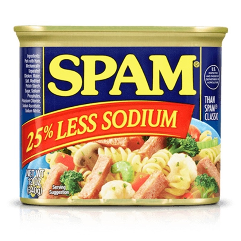 Thịt Đóng Hộp Spam 25% Less Sodium 1.36kg