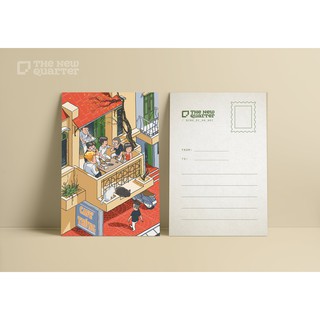 Thiệp postcard Bình Dị Hà Nội - Cà phê trứng