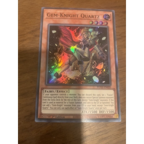 bài yugioh: gem-knight quartz