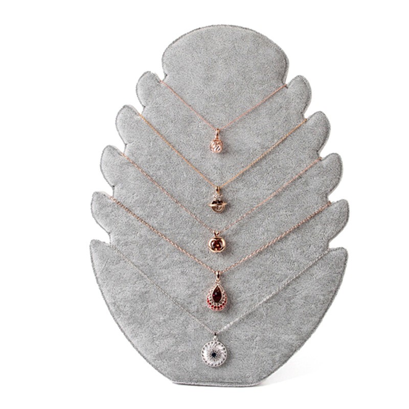 Giá nhung đứng trưng bày dây chuyền hình ngọn lửa