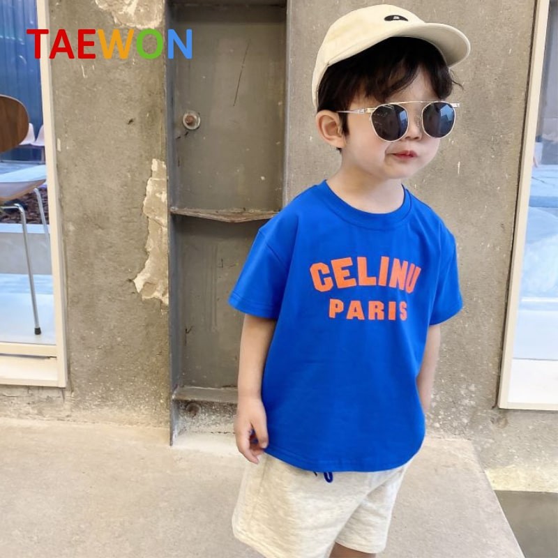 Áo phông bé trai Hàn Quốc chất cotton , Áo thun trẻ em bé gái đẹp từ 1 đến 5 tuổi Taewon Kids AT12