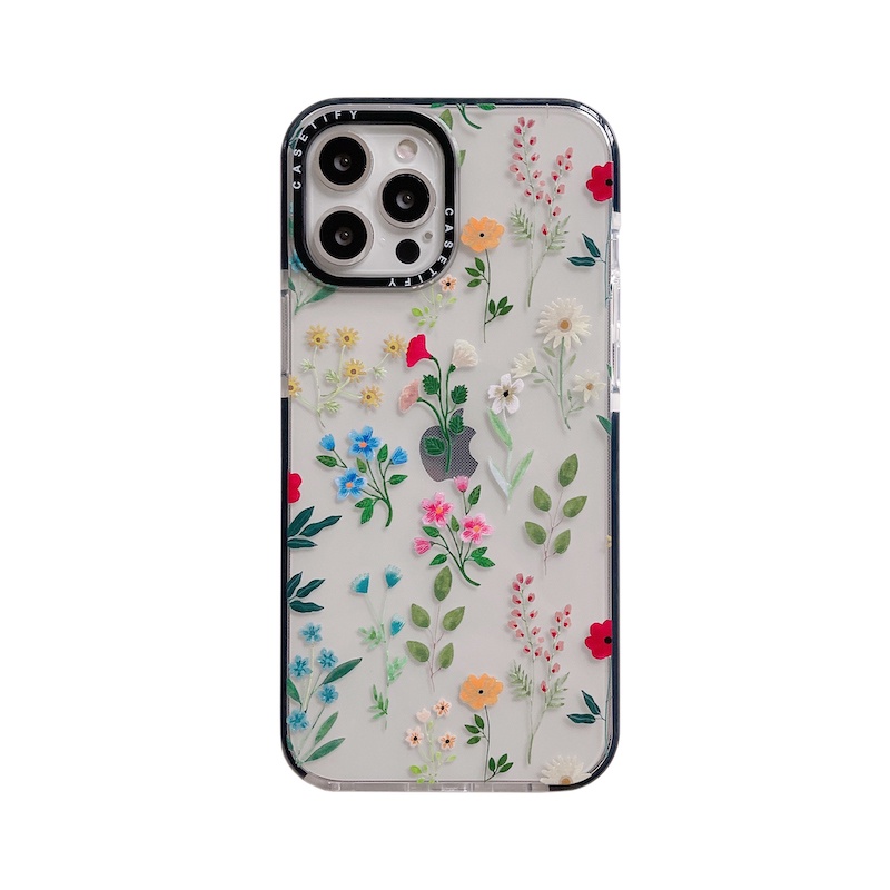 Ốp Điện Thoại Tpu Trong Suốt In Hình Cây Hoa Cho iPhone 15 14 13 12 11 Pro Max Mini X XS XR 6 6s 7 8 Plus