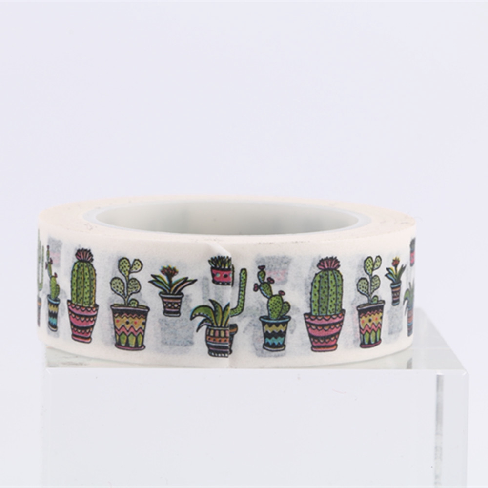 Cuộn Băng Dính Họa Tiết Cây Lá Trang Trí Đa Dụng Chất Lượng Cao