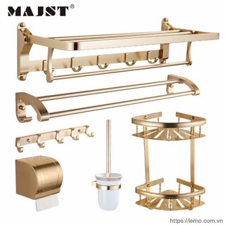 Bộ phụ kiện 6 món nhà tắm màu vàng fk002-1 majst