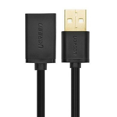 Cáp nối dài USB 2.0, 1 đầu đực, 1 đầu cái 2.0, mạ vàng Ugreen 10314 (1M) - Hàng Chính Hãng