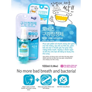 Forcans new oral refresher 100ml - Xịt vệ sinh răng miệng thơm miệng cho chó mèo