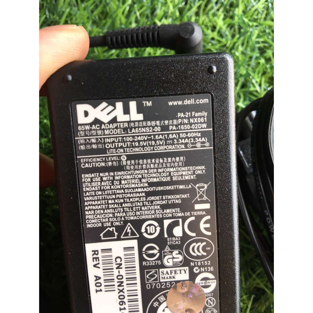 SẠC LAPTOP DELL 19.5V 3.34A 65W- CHÂN KIM NHỎ