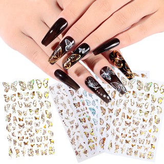 Sticker bướm dán móng