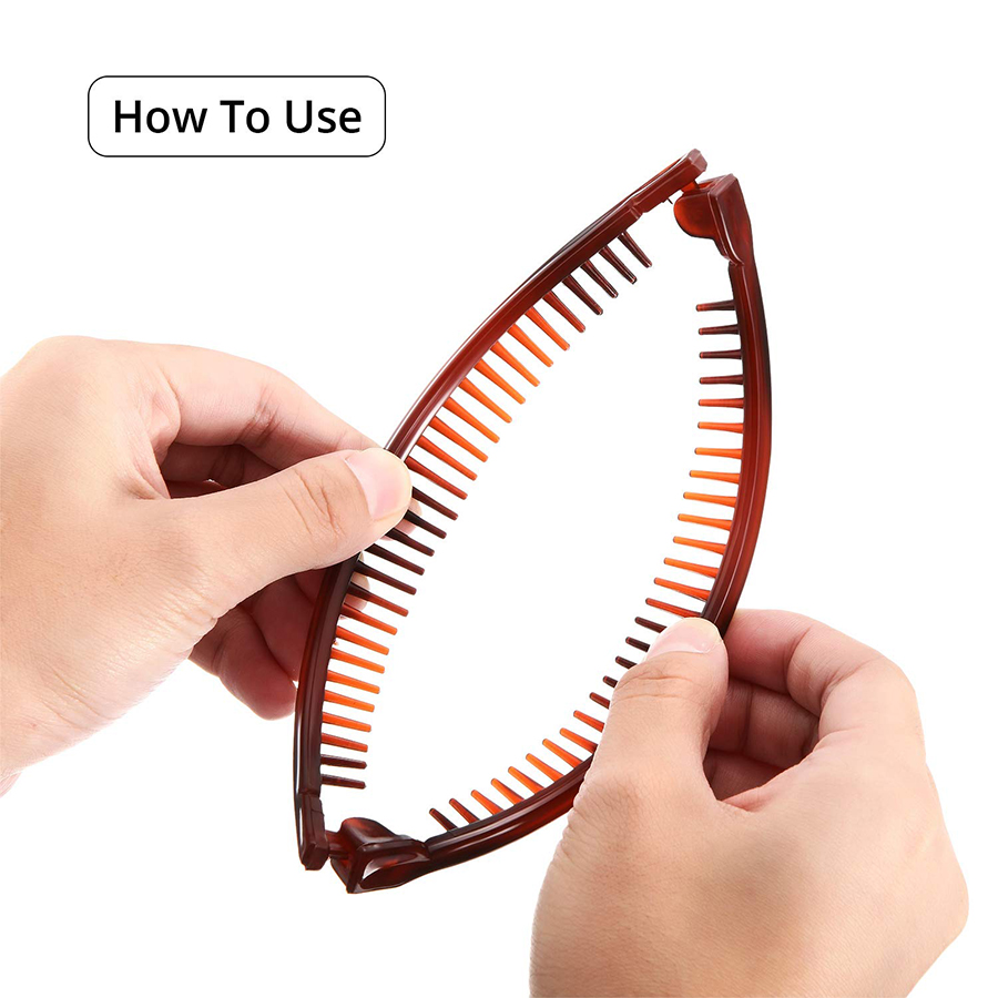 [Women Classics Hair Clincher Comb] [Ladies Banana Hair Clip] [Girls Ponytail Holder][Fashion Styling Hair Accessories]