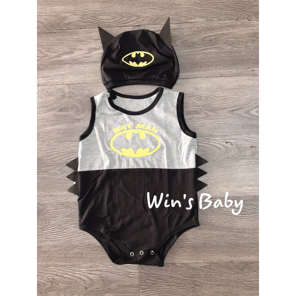 Baby Bộ Bodysuit Cho Bé Hình Batman - Winbaby - BDS_BATMAN Baby